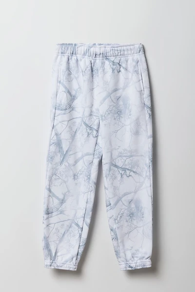 Jogger en molleton avec motif brodé pour fille