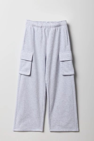Pantalon d'entraînement cargo à jambe large pour fille