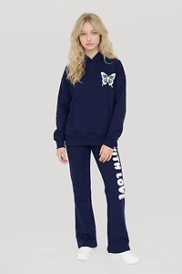 Girls Fleece Flare Sweatpant