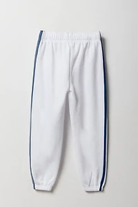 Girls Side Striped Fleece Jogger