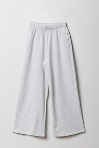 Girls Fleece Wide Leg Sweatpant