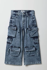 Jogger cargo baggy à jambe large pour fille