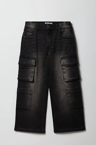 Girls Baggy Wide Leg Cargo Jean