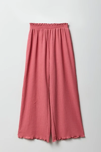 Girls Crinkle Wide Leg Pant