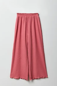 Girls Crinkle Wide Leg Pant