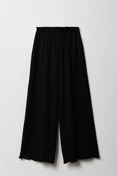 Girls Crinkle Wide Leg Pant