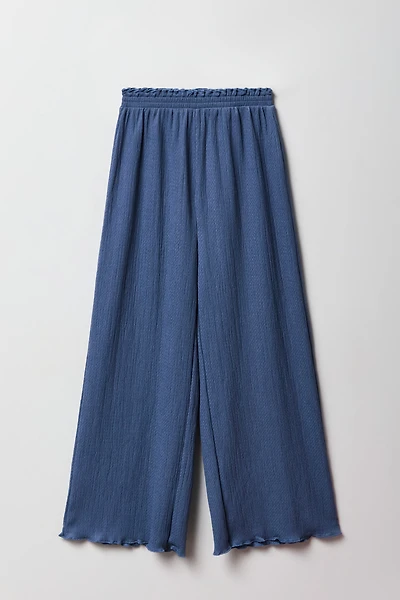 Girls Crinkle Wide Leg Pant