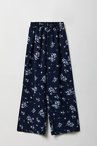 Pantalon habillé à jambe large fluide pour fille