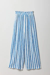 Girls Textured Wide Leg Pant