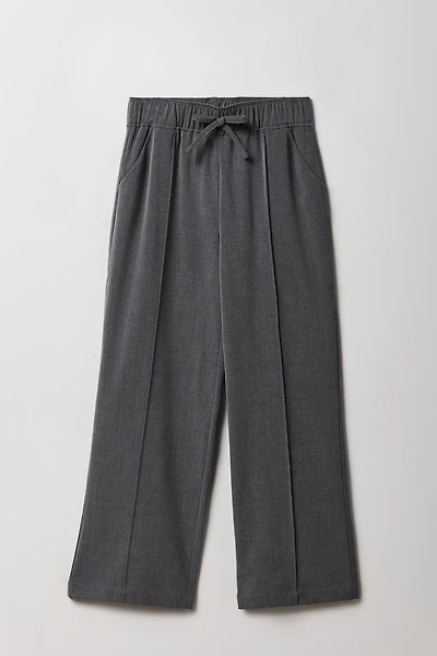 Pantalon plissé à jambe large pour fille