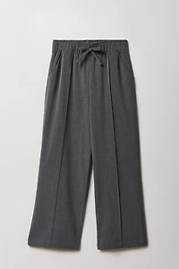 Pantalon plissé à jambe large pour fille