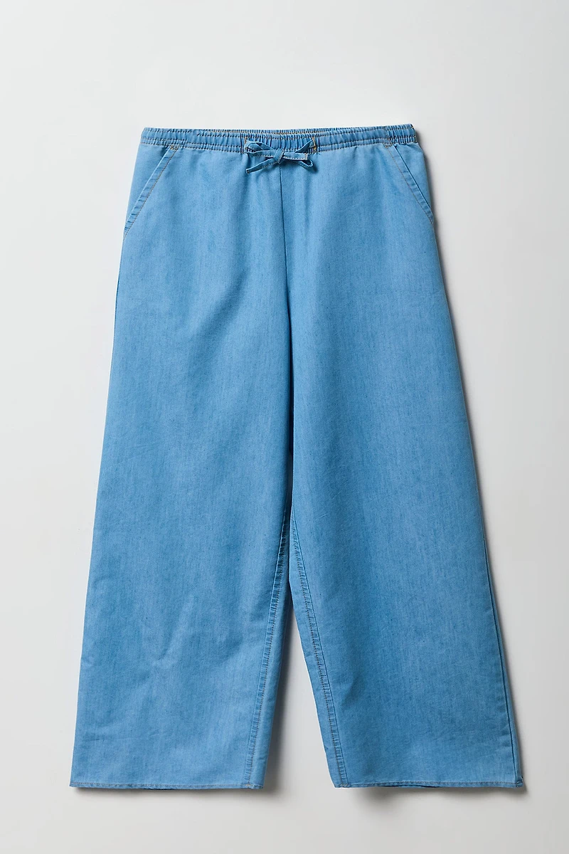 Pantalon en denim à jambe large pour filles