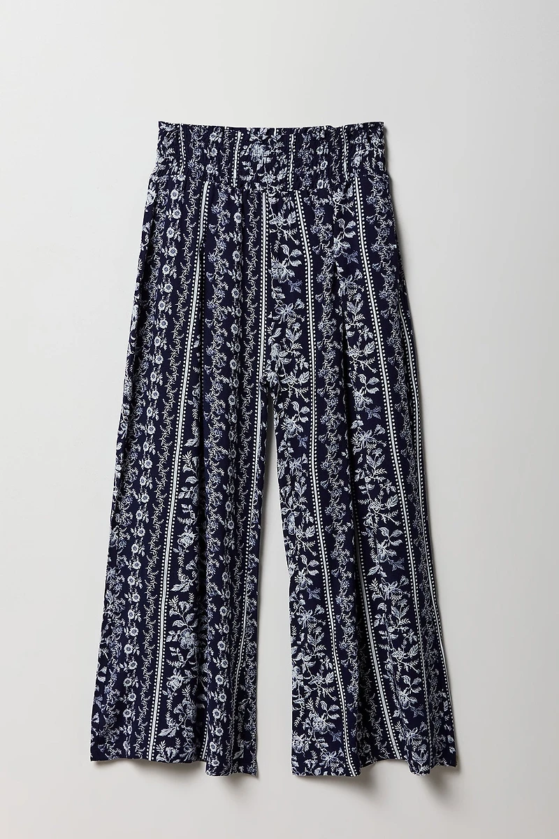 Palazzo à taille smockée pour fille