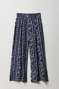 Palazzo à taille smockée pour fille