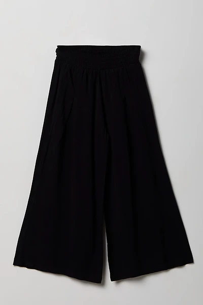 Girls Smocked Waist Palazzo Pant