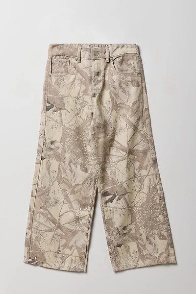 Girls Baggy Pant with Bow Embroidery