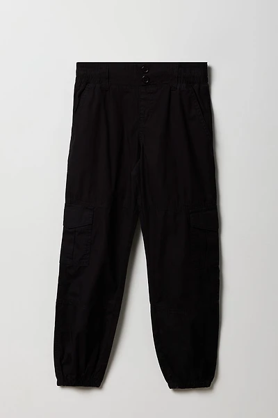 Girls Elastic Waist Cargo Jogger