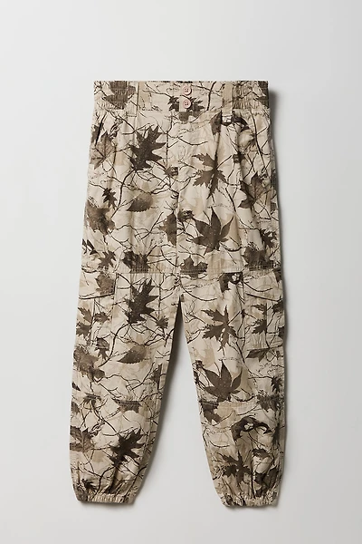 Jogger cargo avec bande de taille élastique pour fille