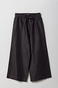 Girls Chambray Wide Leg Pant