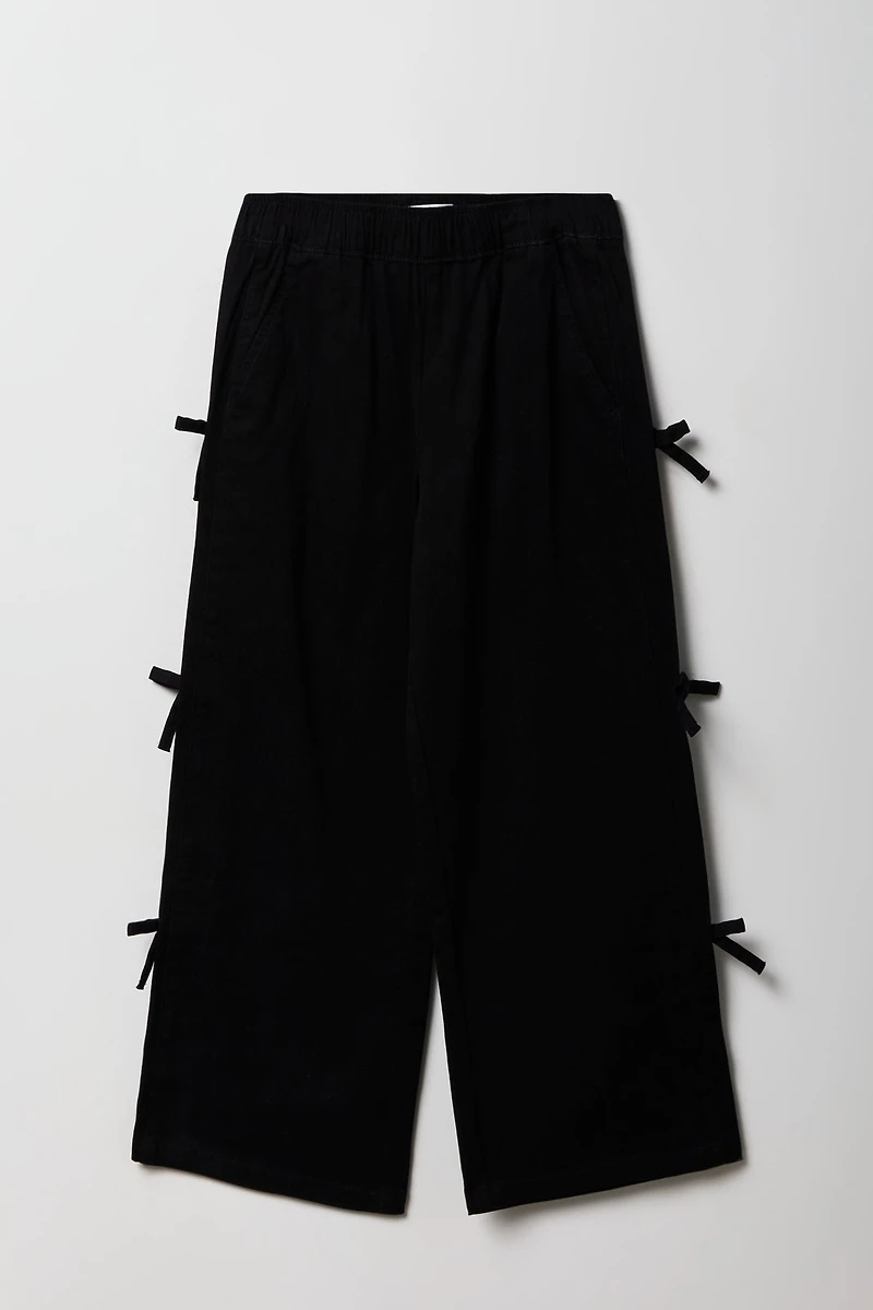 Girls Wide Leg Tie Pant