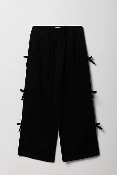 Girls Wide Leg Tie Pant