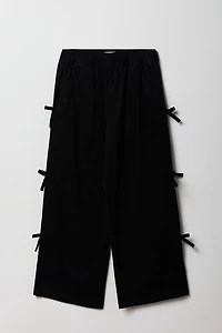 Girls Wide Leg Tie Pant