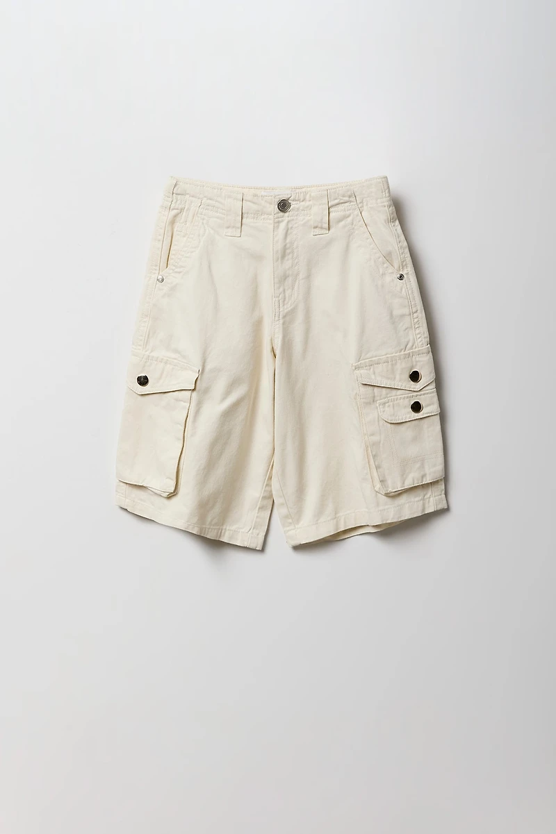 Girls Longline Cargo Jort