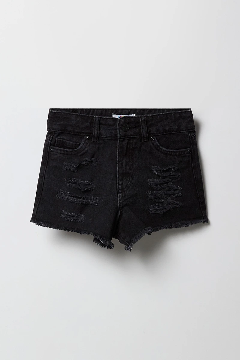 Girls Distressed Beach Short