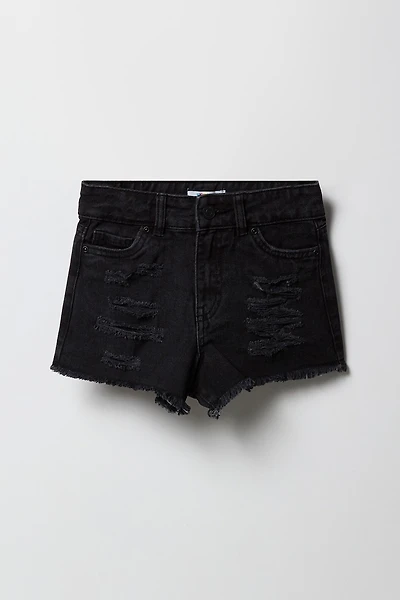 Girls Distressed Beach Short