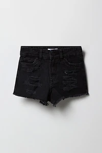 Girls Distressed Beach Short