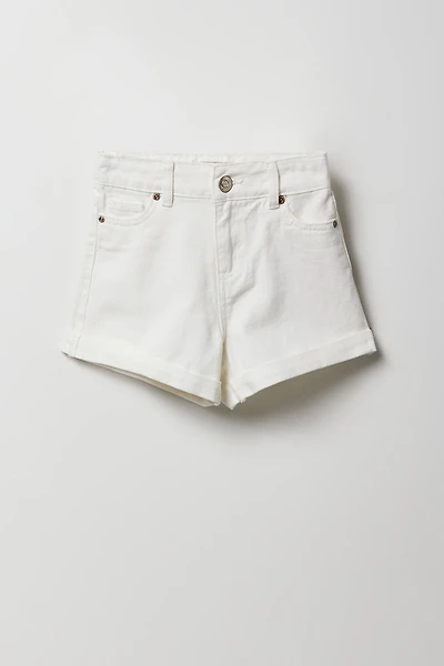 Short « mom » à taille haute pour fille