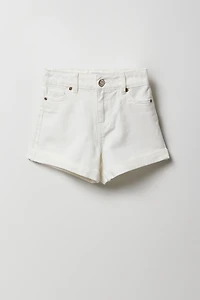 Short « mom » à taille haute pour fille