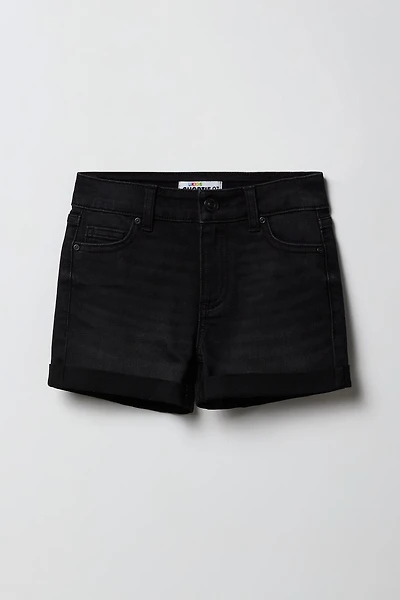 Girls Mid Rise Denim Shortie
