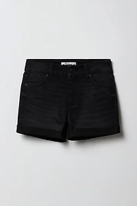 Girls Mid Rise Denim Shortie