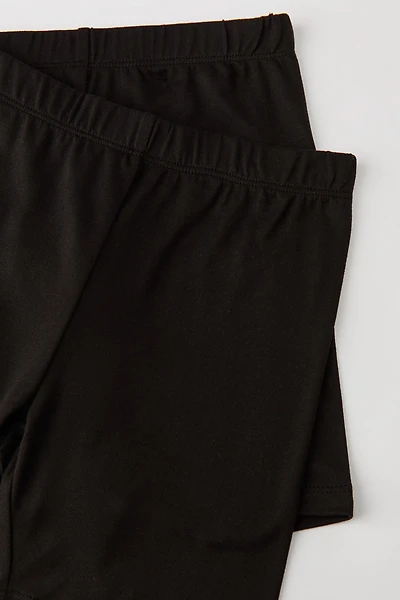 Girls Soft Biker Shorties 4"(2 Pack)