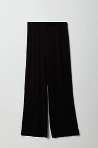 Girls Ribbed Wide Leg Pant