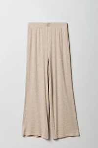 Pantalon côtelé à jambe large pour fille