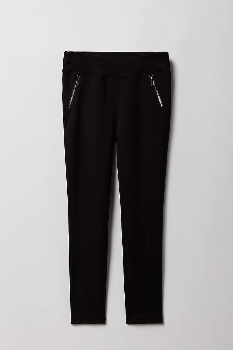 Girls Zipper Pocket Legging