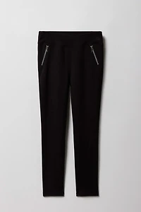 Girls Zipper Pocket Legging