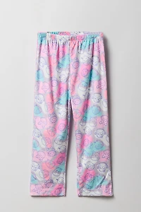 Girls Squishmallow Print Plush Pajama Pant