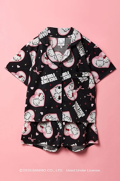 Hello Kitty® & Dear Daniel™ Girls Top Short Pajama Set