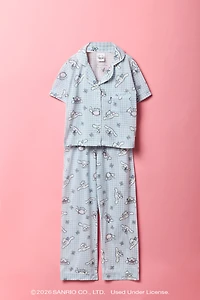 Cinnamoroll™ Girls Printed Button-Up Top & Pant Pajama Set