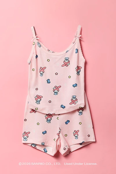 My Melody™ Girls Pointelle Tank & Short Pajama Set