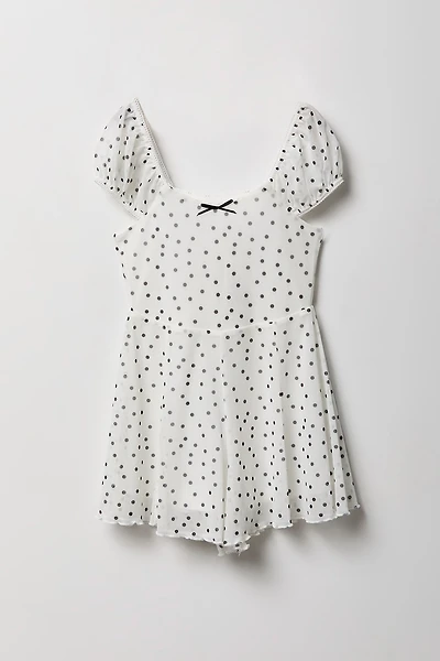 Combi-short habillé imprimé en filet pour fille