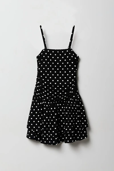 Girls Double Layer Romper