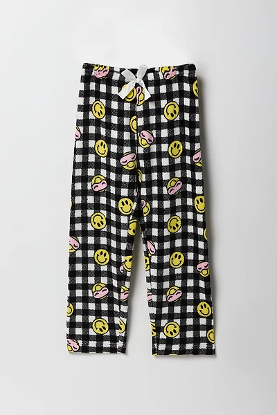 Girls Printed Plush Pajama Pant
