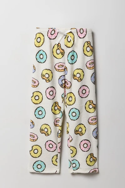 Girls Printed Plush Pajama Pant