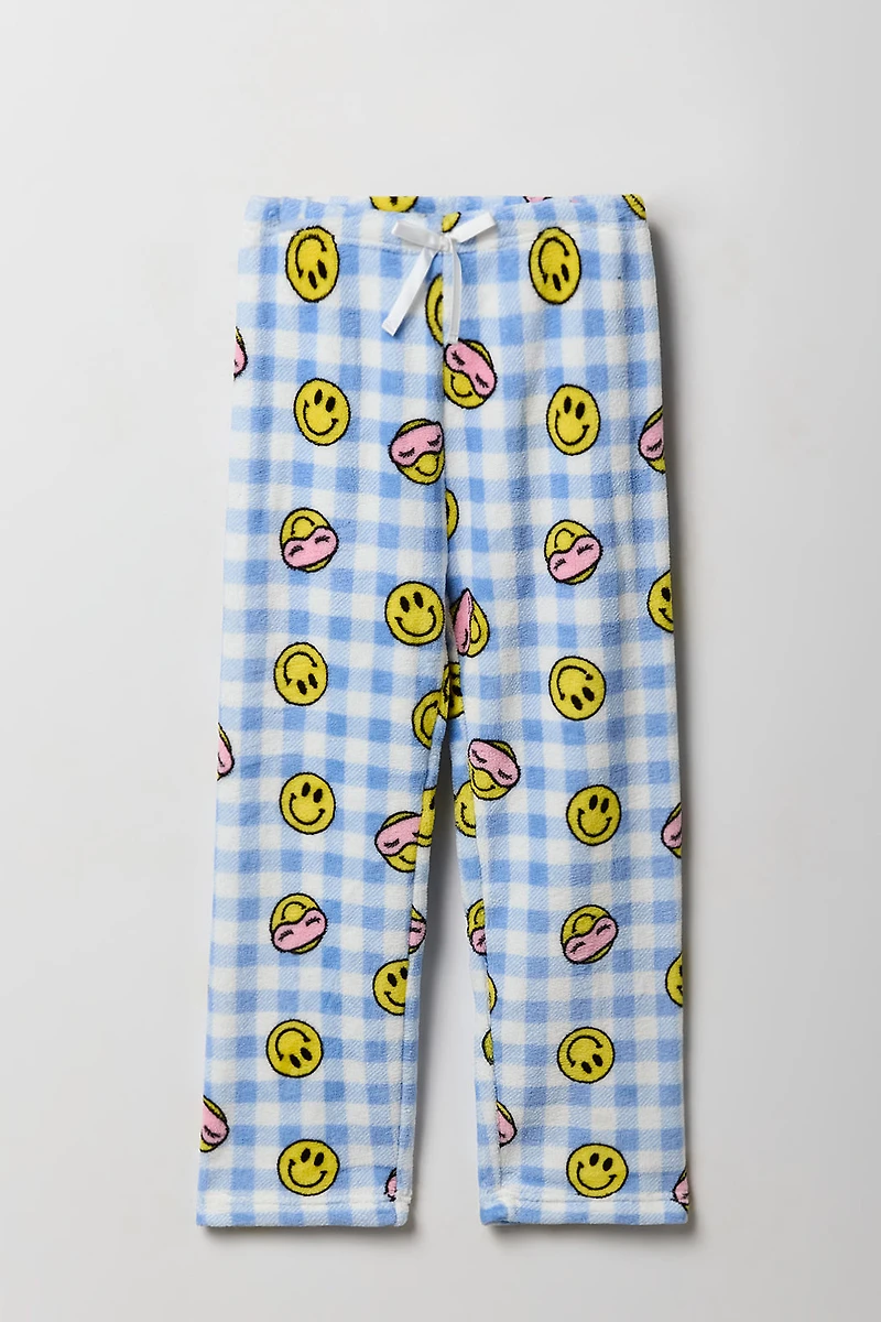 Pantalon de pyjama imprimé en peluche pour fille