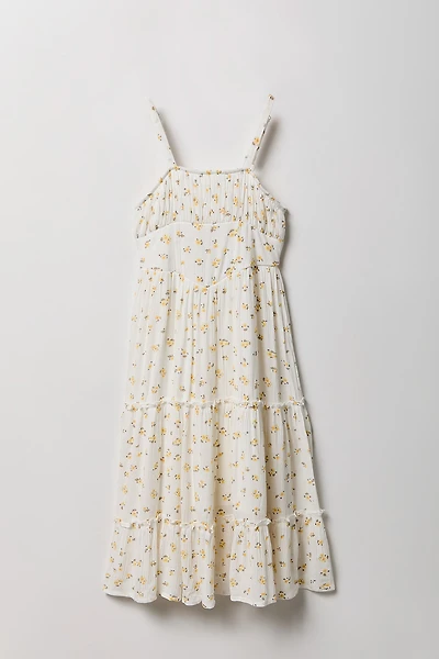 Robe volantée smockée pour fille