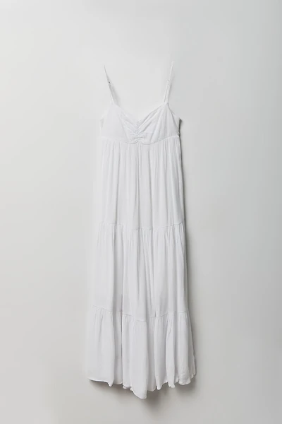 Robe maxi volantée cintrée pour fille